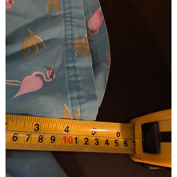 Party Pants Swim Trunks Mens L 5" Flamingo Palm Tree AOP Board Shorts - Picture 6 of 6